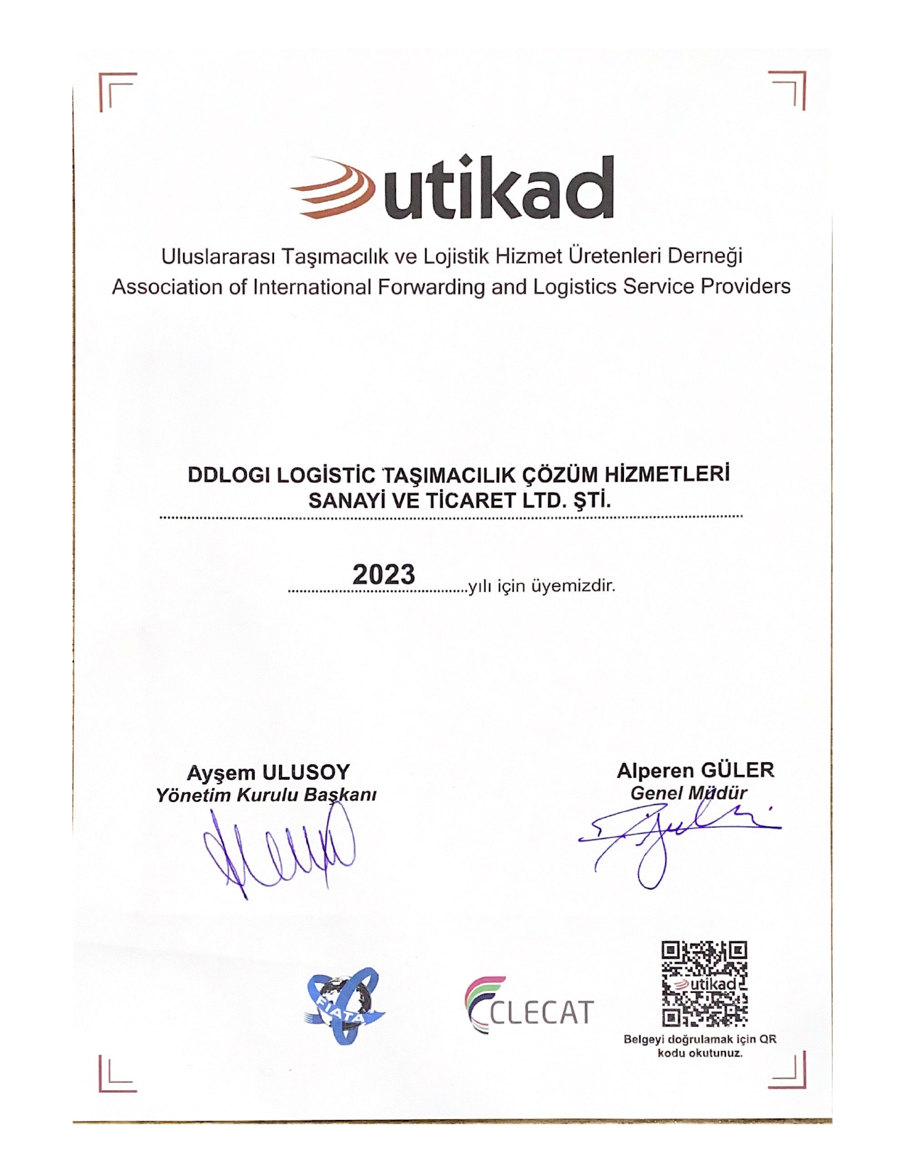 DDLOGI LOGISTIC TASIMACILIK COZUM HIZMETLERI SANAYI VE TICARET LIMITED ...