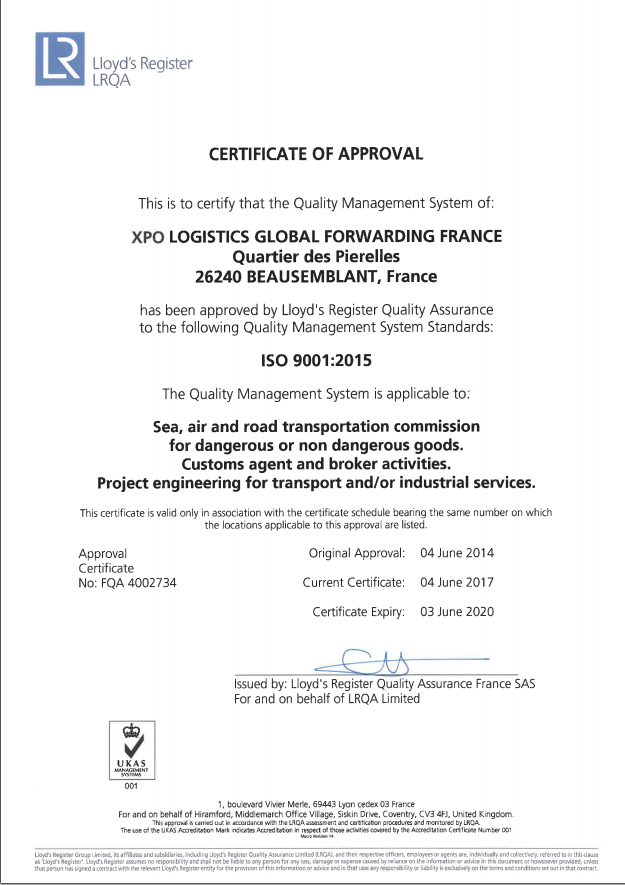 XPO GLOBAL FORWARDING LE HAVRELogistics Services Company Information ...