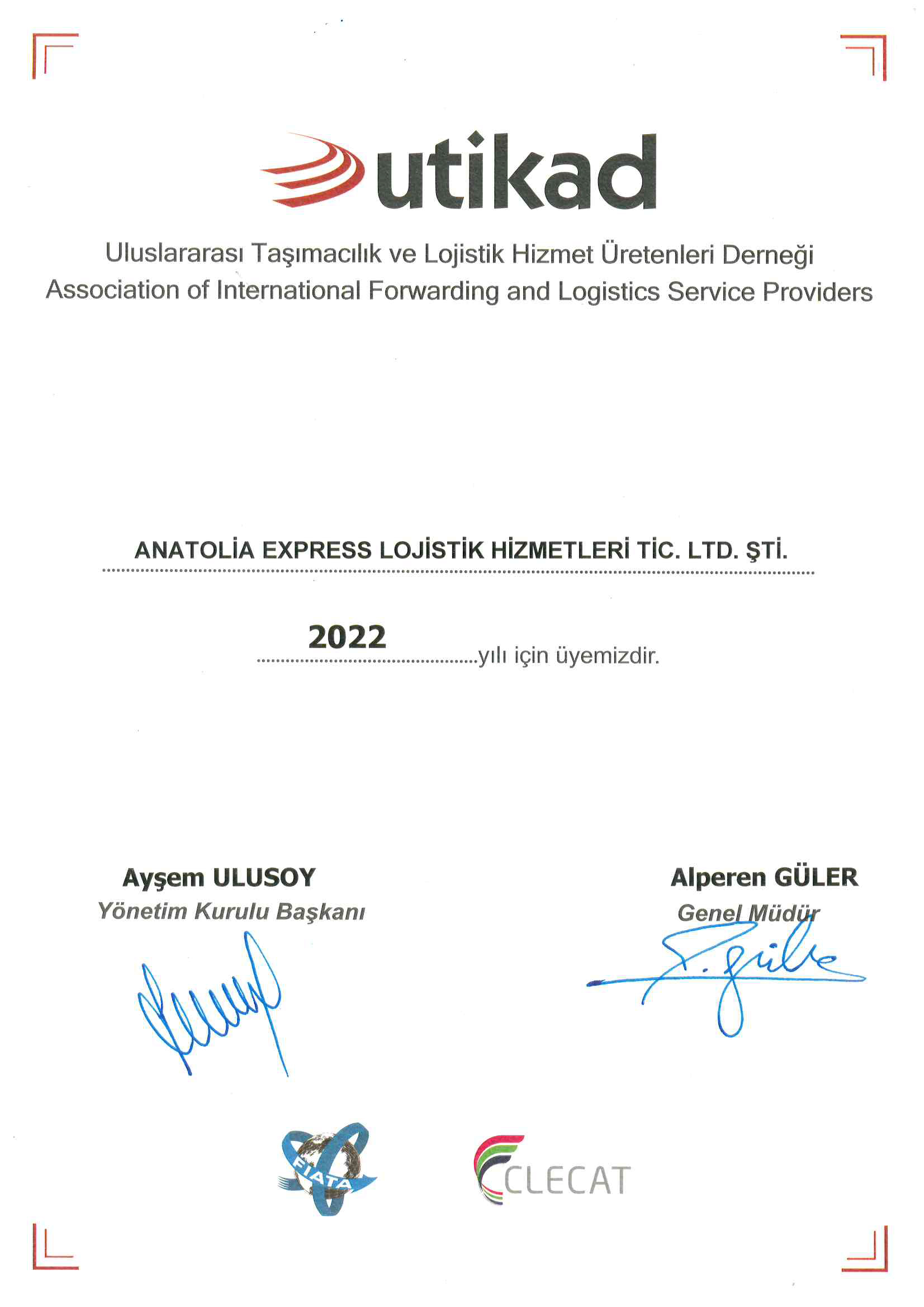 ANATOLIA EXPRESS LOJISTIK HIZMETLERI TICARET LIMITED SIRKETILogistics ...