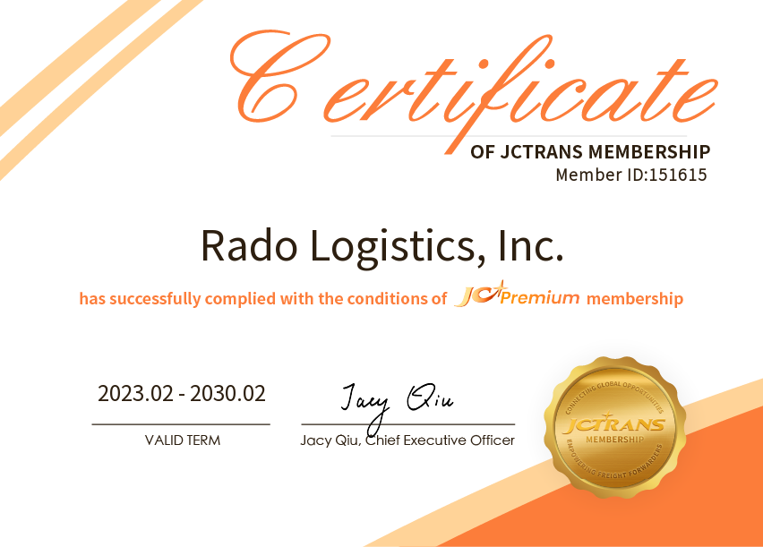 Rado Logistics, Inc.JC Premium