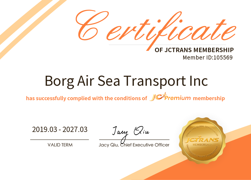 Borg Air Sea Transport IncJC Premium
