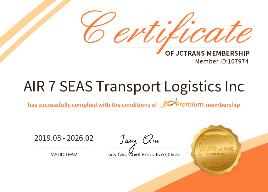 AIR 7 SEAS Transport Logistics IncJC Premium