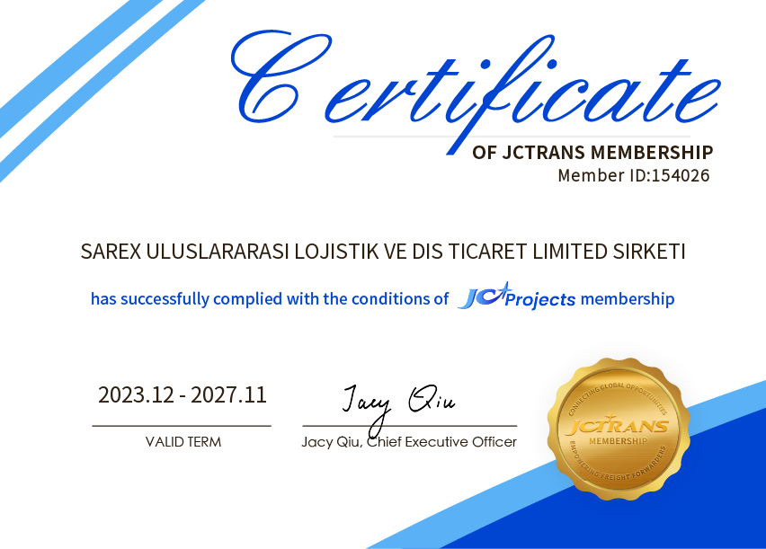 SAREX ULUSLARARASI LOJISTIK VE DIS TICARET LIMITED SIRKETIJC Projects
